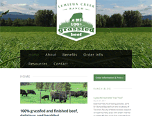 Tablet Screenshot of lemieuxcreekranch.com